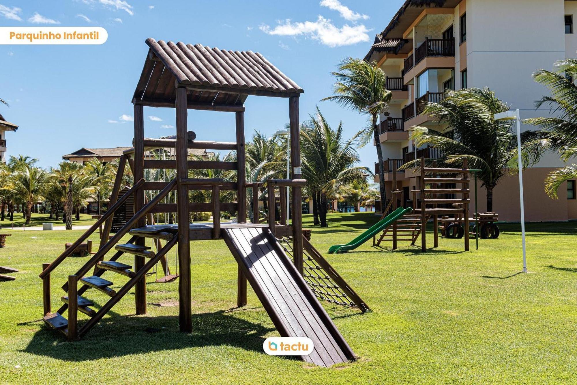 Térreo gigante de 100 m2, perfeito para grupos grandes no melhor bloco do VG Sun Cumbuco por Tactu Exterior foto