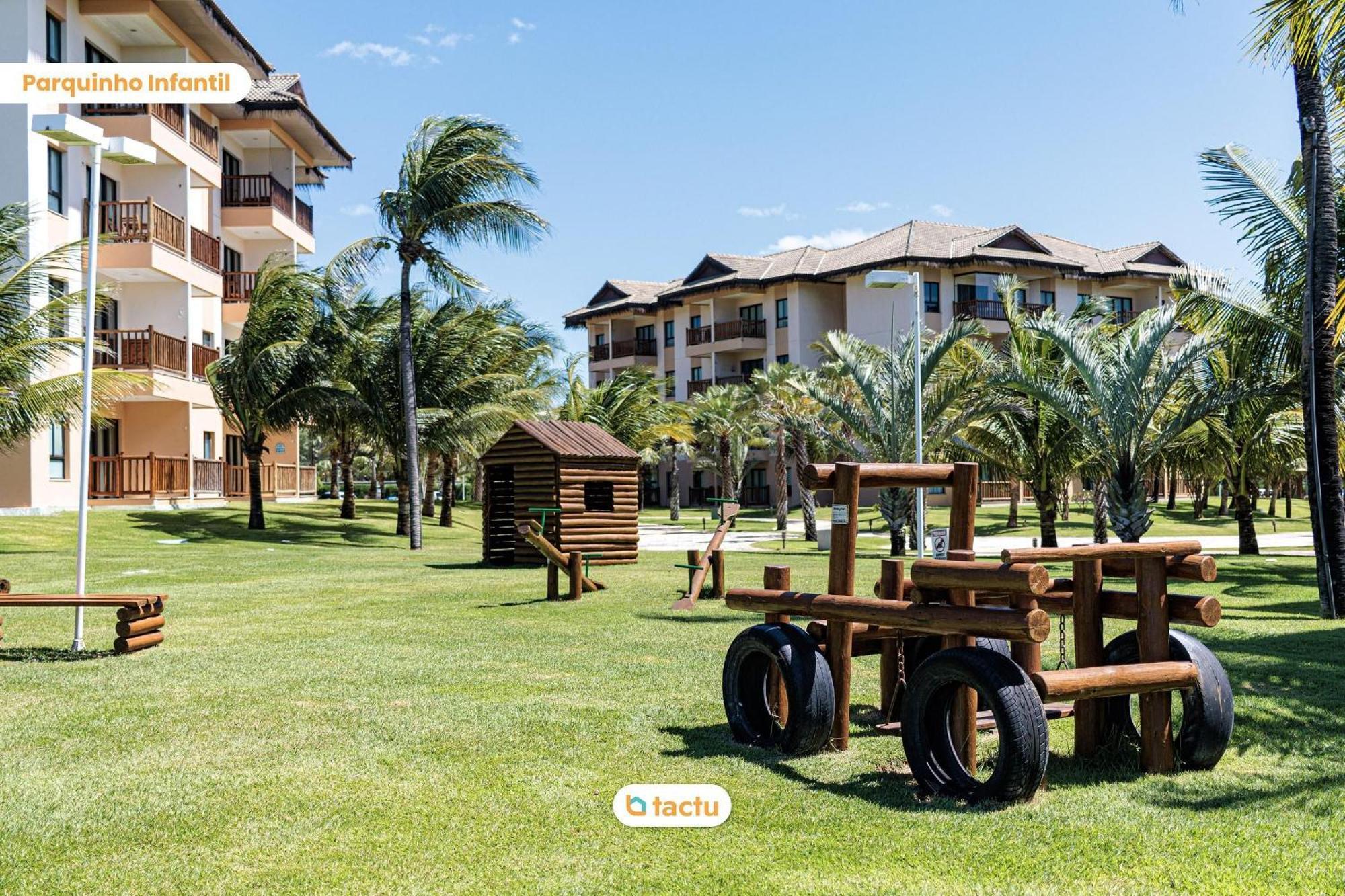 Térreo gigante de 100 m2, perfeito para grupos grandes no melhor bloco do VG Sun Cumbuco por Tactu Exterior foto