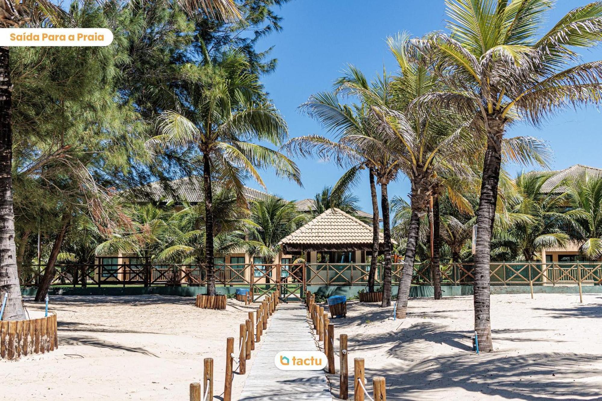 Térreo gigante de 100 m2, perfeito para grupos grandes no melhor bloco do VG Sun Cumbuco por Tactu Exterior foto